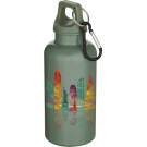 Botella de plástico reciclado RCS 400ml con mosquetón