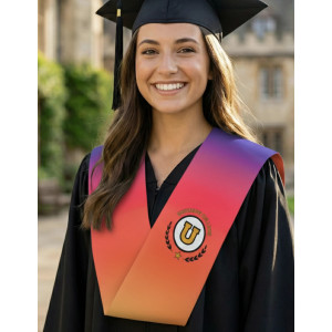 Beca de graduación sublimada a todo color 2