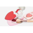 Espejo de corazón con funda de PU