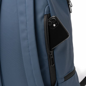 Mochila de piel sintética con zapatero 15L 2