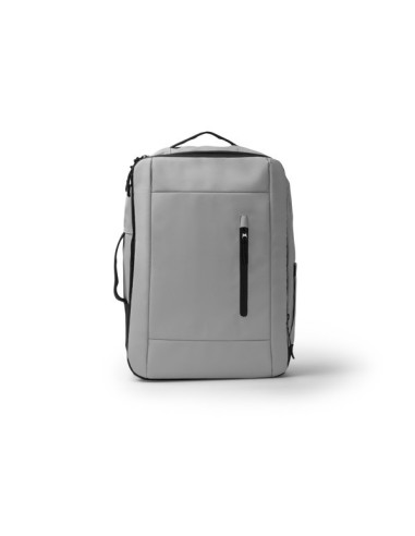 Mochila de viaje extensible de piel sintética