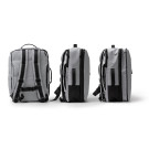 Mochila de viaje extensible de piel sintética