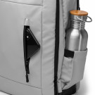 Mochila de viaje extensible de piel sintética