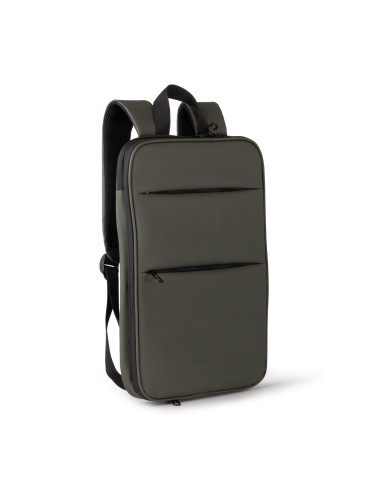 Mochila extensible acolchada con doble cremallera