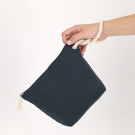 Neceser de algodón reciclado con cordón de transporte