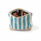 Neceser a rayas en algodón y yute 220g