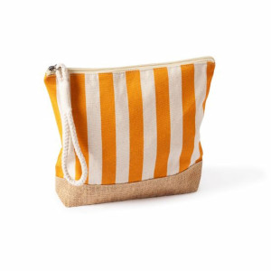 Neceser a rayas en algodón y yute 220g 2