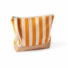 Neceser a rayas en algodón y yute 220g