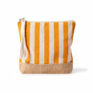 Neceser a rayas en algodón y yute 220g