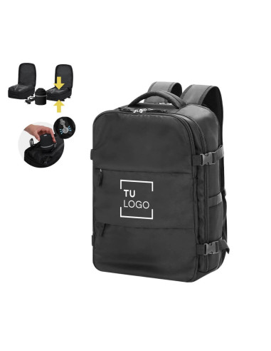 Mochila de viaje con compresión al vacío