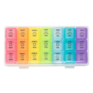 Pastillero semanal arcoíris 2