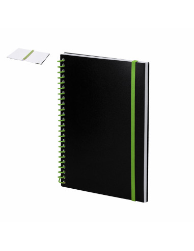 Libreta A5 de anillas y goma a color