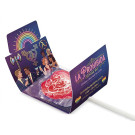 Piruleta de corazón sin azúcar personalizada a todo color