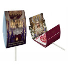 Piruleta de corazón sin azúcar personalizada a todo color