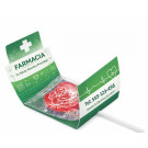 Piruleta de corazón sin azúcar personalizada a todo color