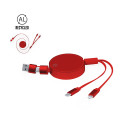 Cable cargador de aluminio reciclado