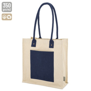 Bolsa de algodón canvas reciclado 350gr de gran capacidad