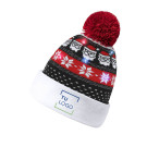 Gorro navideño con luces y pompón