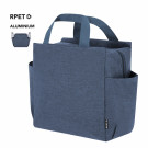 Bolsa nevera isotérmica de RPET con bolsillos laterales