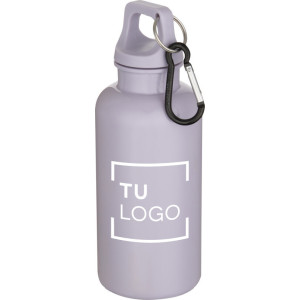 Botella de plástico reciclado RCS 400ml con mosquetón