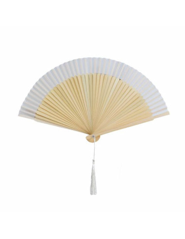 Abanico de bambú de 21 cm