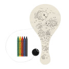 Raqueta de madera creativa para niños