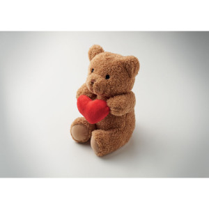 Osito de peluche de 23 cm con corazón 2