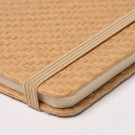 Bloc de notas A5 con tapa rígida de paja natural