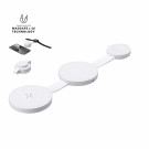 Cargador inalámbrico magnético 3 en 1 de 15w