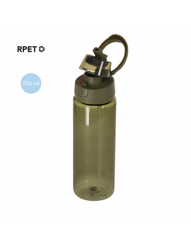 Botella de RPET translúcida de 750 ml
