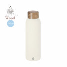 Botella de acero inoxidable reciclado con tapón de madera 700 ml
