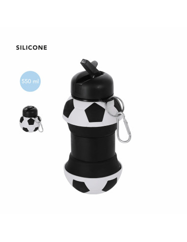 Botella plegable balón de fútbol 550 ml