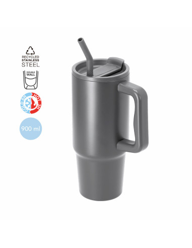 Taza térmica de acero inox reciclado de doble pared 900 ml