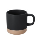 Taza de cerámica mate con base color natural 350 ml