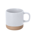 Taza de cerámica mate con base color natural 350 ml