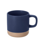 Taza de cerámica mate con base color natural 350 ml