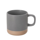 Taza de cerámica mate con base color natural 350 ml
