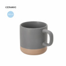 Taza de cerámica mate con base color natural 350 ml