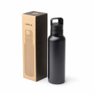 Botella de acero inoxidable de doble pared con tapón asa 750 ml