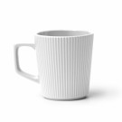 Taza de cerámica ribeteada y acabado mate 320 ml