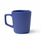 Taza de cerámica ribeteada y acabado mate 320 ml