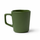 Taza de cerámica ribeteada y acabado mate 320 ml