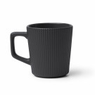 Taza de cerámica ribeteada y acabado mate 320 ml