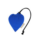 Bolsa plegable de algodón reciclado con diseño de corazón