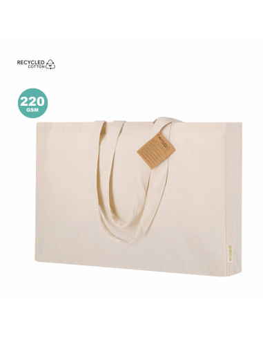 Bolsa ancha de algodón reciclado 220g/m