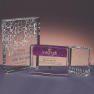 Trofeo bloque de cristal | Trofeo de cristal personalizado