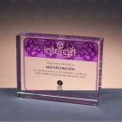 Trofeo bloque de cristal | Trofeo de cristal personalizado