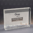 Trofeo bloque de cristal | Trofeo de cristal personalizado