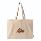 Bolsa grande de algodón reciclado 220gr/m2 con asas largas