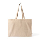 Bolsa grande de algodón reciclado 220gr/m2 con asas largas